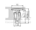FA1 Klip ozdobn / ochrann lity FA1 75-10006.10, 75-10006.10