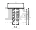 FA1 Klip ozdobn / ochrann lity FA1 75-60001.5, 75-60001.5