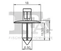 FA1 Klip ozdobn / ochrann lity FA1 76-30006.5, 76-30006.5