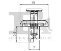 FA1 Klip ozdobn / ochrann lity FA1 77-20001.5, 77-20001.5