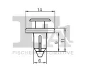 FA1 Klip ozdobn / ochrann lity FA1 77-20002.5, 77-20002.5