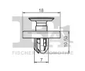 FA1 Klip ozdobn / ochrann lity FA1 77-30008.5, 77-30008.5