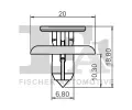 FA1 Klip ozdobn / ochrann lity FA1 77-30010.25, 77-30010.25
