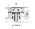 FA1 Klip ozdobn / ochrann lity FA1 77-40021.25, 77-40021.25