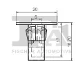 FA1 Klip ozdobn / ochrann lity FA1 77-60001.10, 77-60001.10