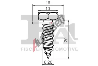 FA1 Klip ozdobn / ochrann lity FA1 77-70003.5, 77-70003.5