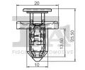 FA1 Klip ozdobn / ochrann lity FA1 79-20002.5, 79-20002.5