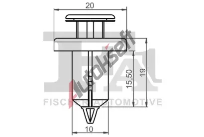 FA1 Klip ozdobn / ochrann lity FA1 79-20003.10, 79-20003.10