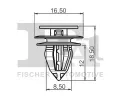 FA1 Klip ozdobn / ochrann lity FA1 79-40033.10, 79-40033.10