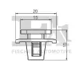 FA1 Klip ozdobn / ochrann lity FA1 79-40038.10, 79-40038.10