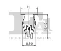 FA1 Klip ozdobn / ochrann lity FA1 79-40045.5, 79-40045.5