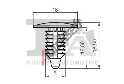 FA1 Klip ozdobn / ochrann lity FA1 89-10002.5, 89-10002.5