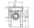 FA1 Plechov matka FA1 99-30037.5, 99-30037.5