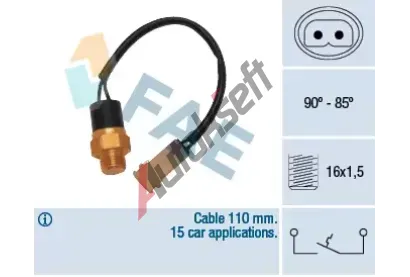 FAE Teplotní spínač - větrák chladiče FAE 36100, 36100 FAE Teplotní spínač - větrák chladiče FAE 36100, 36100
