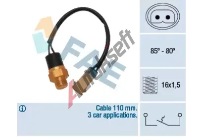 FAE Teplotní spínač - větrák chladiče FAE 36110, 36110 FAE Teplotní spínač - větrák chladiče FAE 36110, 36110