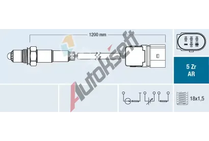 FAE Lambda sonda FAE 75097, 75097 FAE Lambda sonda FAE 75097, 75097