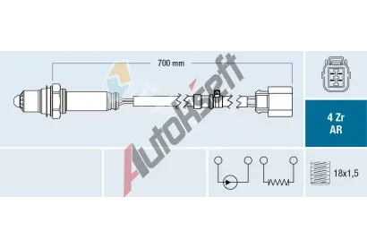 FAE Lambda sonda FAE 75609, 75609 FAE Lambda sonda FAE 75609, 75609