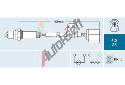 FAE Lambda sonda FAE 75612, 75612