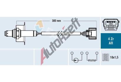 FAE Lambda sonda FAE 75658, 75658 FAE Lambda sonda FAE 75658, 75658