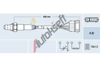 FAE Lambda sonda FAE 77128, 77128