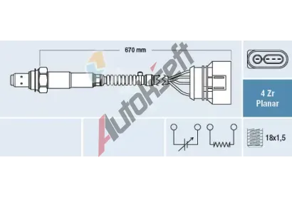 FAE Lambda sonda FAE 77302, 77302