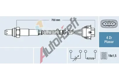 FAE Lambda sonda FAE 77308, 77308