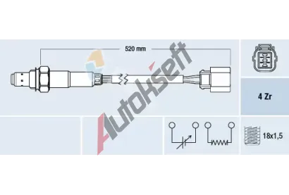 FAE Lambda sonda FAE 77318, 77318 FAE Lambda sonda FAE 77318, 77318