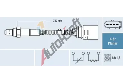 FAE Lambda sonda FAE 77405, 77405