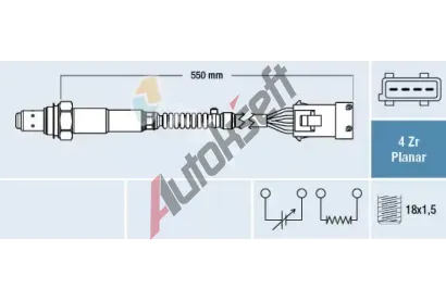 FAE Lambda sonda FAE 77411, 77411