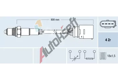 FAE Lambda sonda FAE 77436, 77436 FAE Lambda sonda FAE 77436, 77436