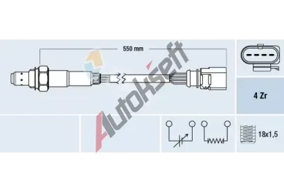FAE Lambda sonda FAE 77439, 77439