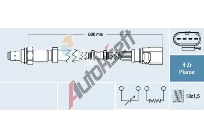 FAE Lambda sonda FAE 77458, 77458