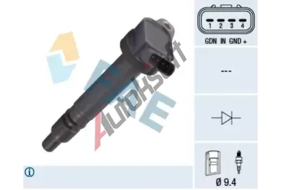 FAE Zapalovací cívka FAE 80368, 80368 FAE Zapalovací cívka FAE 80368, 80368