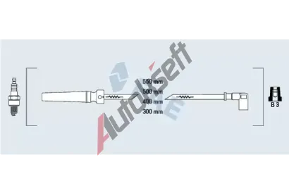FAE Sada kabelů pro zapalování FAE 83564, 83564 FAE Sada kabelů pro zapalování FAE 83564, 83564
