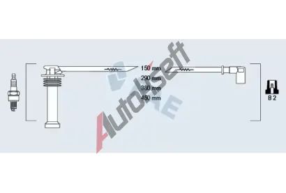 FAE Sada kabelů pro zapalování FAE 85125, 85125 FAE Sada kabelů pro zapalování FAE 85125, 85125