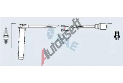 FAE Sada kabelů pro zapalování FAE 85766, 85766 FAE Sada kabelů pro zapalování FAE 85766, 85766