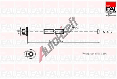 FAI AutoParts Sada roub pro hlavy vlc FAI B1139, B1139