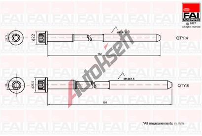 FAI AutoParts Sada roub pro hlavy vlc FAI B1625, B1625
