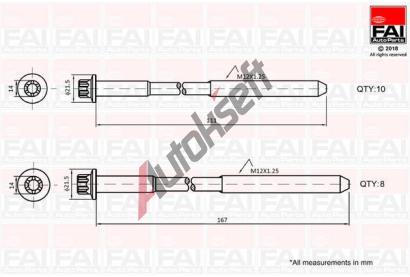 FAI AutoParts Sada roub pro hlavy vlc FAI B2124, B2124