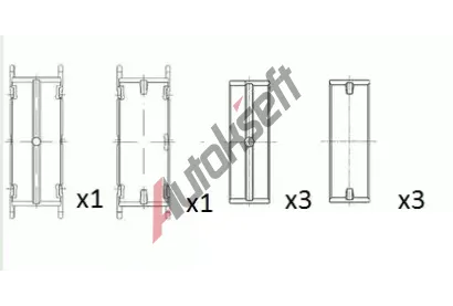 FAI AutoParts Ložiska klikového hřídele FAI BM1013-025, BM1013-025  FAI AutoParts Ložiska klikového hřídele FAI BM1013-025, BM1013-025
