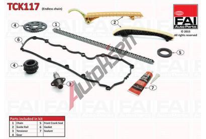 FAI AutoParts Sada rozvodovho etzu FAI TCK117, TCK117