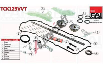 FAI AutoParts Sada rozvodovho etzu FAI TCK129VVT, TCK129VVT