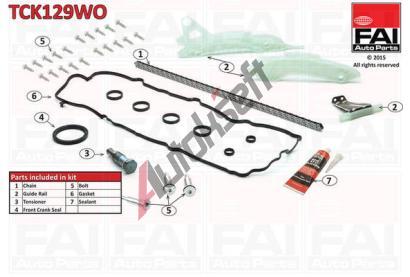 FAI AutoParts Sada rozvodovho etzu FAI TCK129WO, TCK129WO