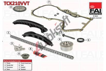 FAI AutoParts Sada rozvodovho etzu FAI TCK210VVT, TCK210VVT