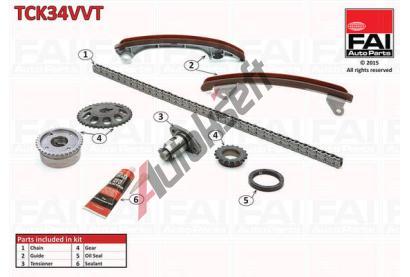 FAI AutoParts Sada rozvodovho etzu FAI TCK34VVT, TCK34VVT
