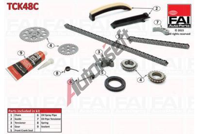 FAI AutoParts Sada rozvodovho etzu FAI TCK48C, TCK48C