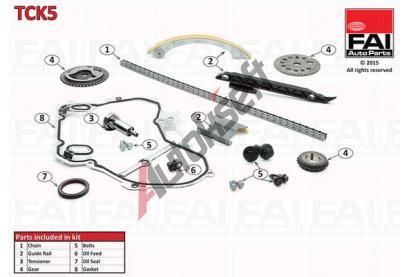 FAI AutoParts Sada rozvodovho etzu FAI TCK5, TCK5