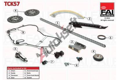 FAI AutoParts Sada rozvodovho etzu FAI TCK57, TCK57
