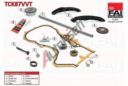 FAI AutoParts Sada rozvodovho etzu FAI TCK87VVT, TCK87VVT