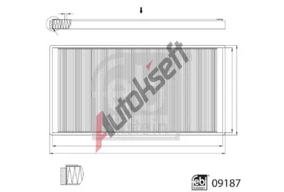 FEBI Filtr - vzduch v interiru FB 09187, 09187